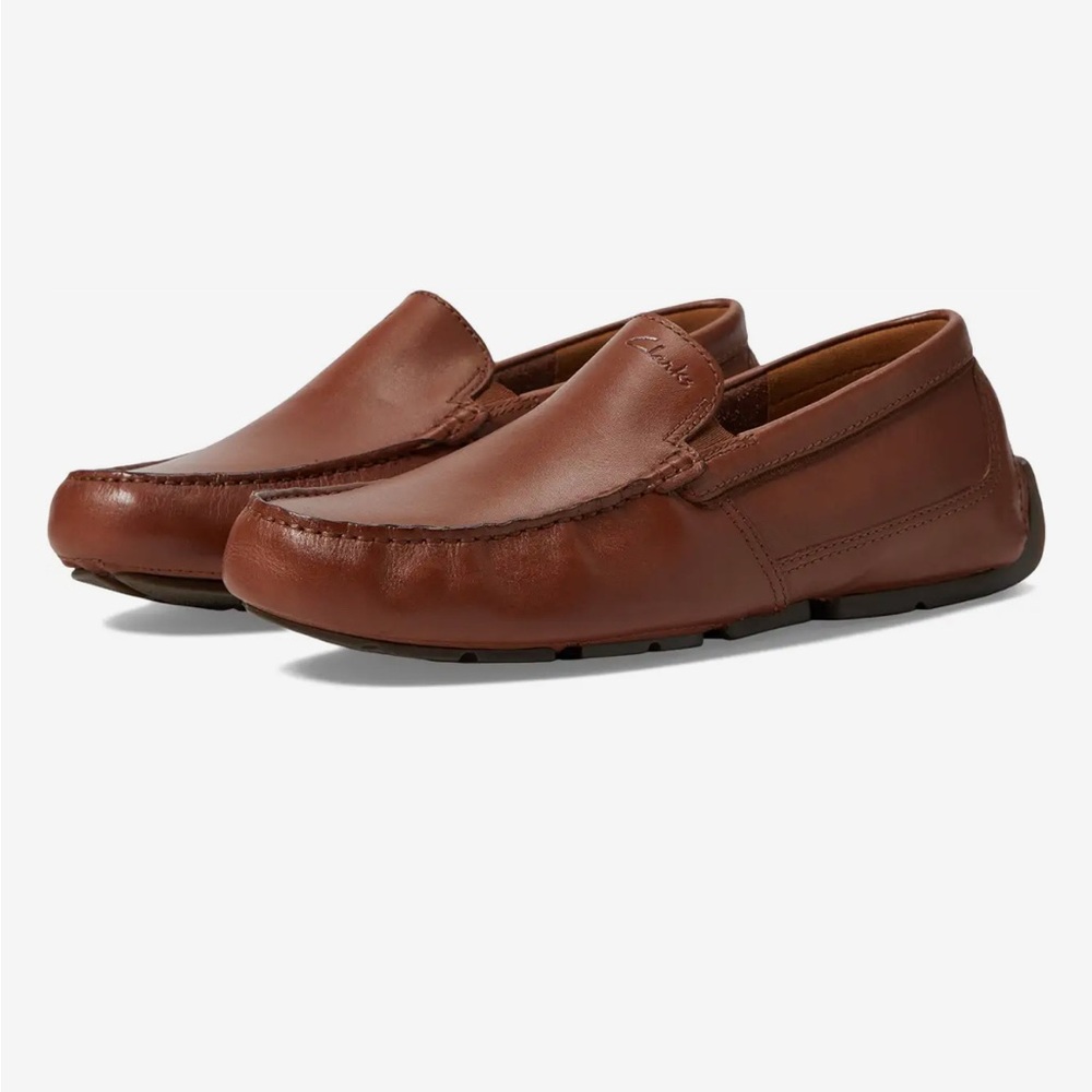 Clarks Men’s Markman Plain dark brown driving loafer size 10.5 new with tags